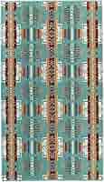 ペンドルトン　オーバーサイズ バスタオル 【Chief Joseph】アクア Amazon｜PENDLETON ジャガードタオル バスタオル [ Chief Joseph